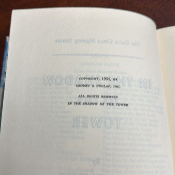 Vintage 1934 The Dana Girls Mystery Stories: In the Shadow of the Tower HC Book - Picture 7 of 8